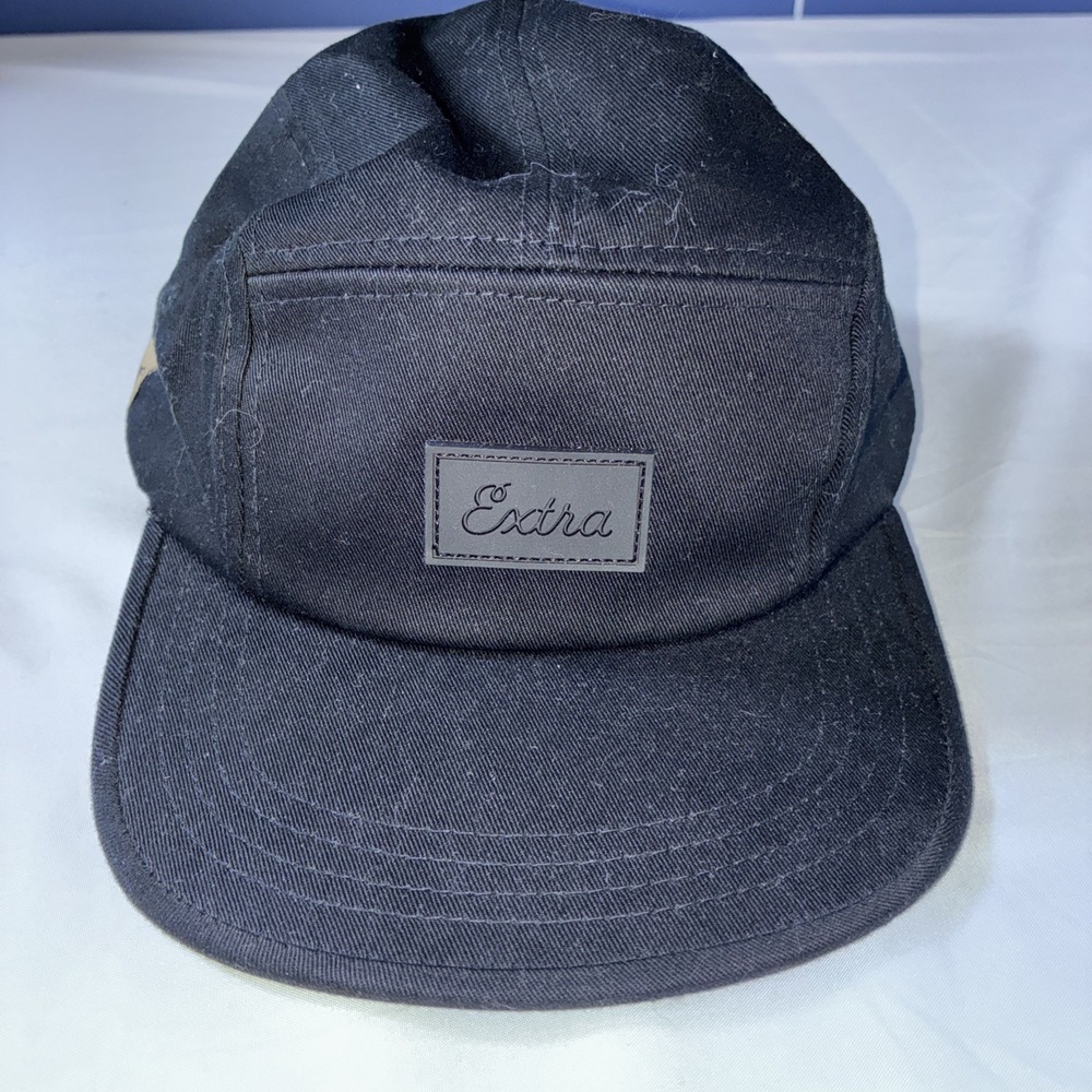 Chipotle 5 Panel Extra All Black Adjustable Strap Hat Unisex